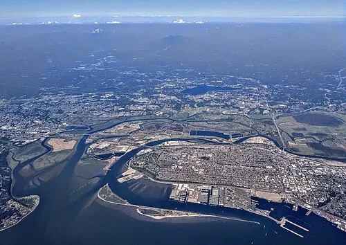 Aerial view of Everett, Washington